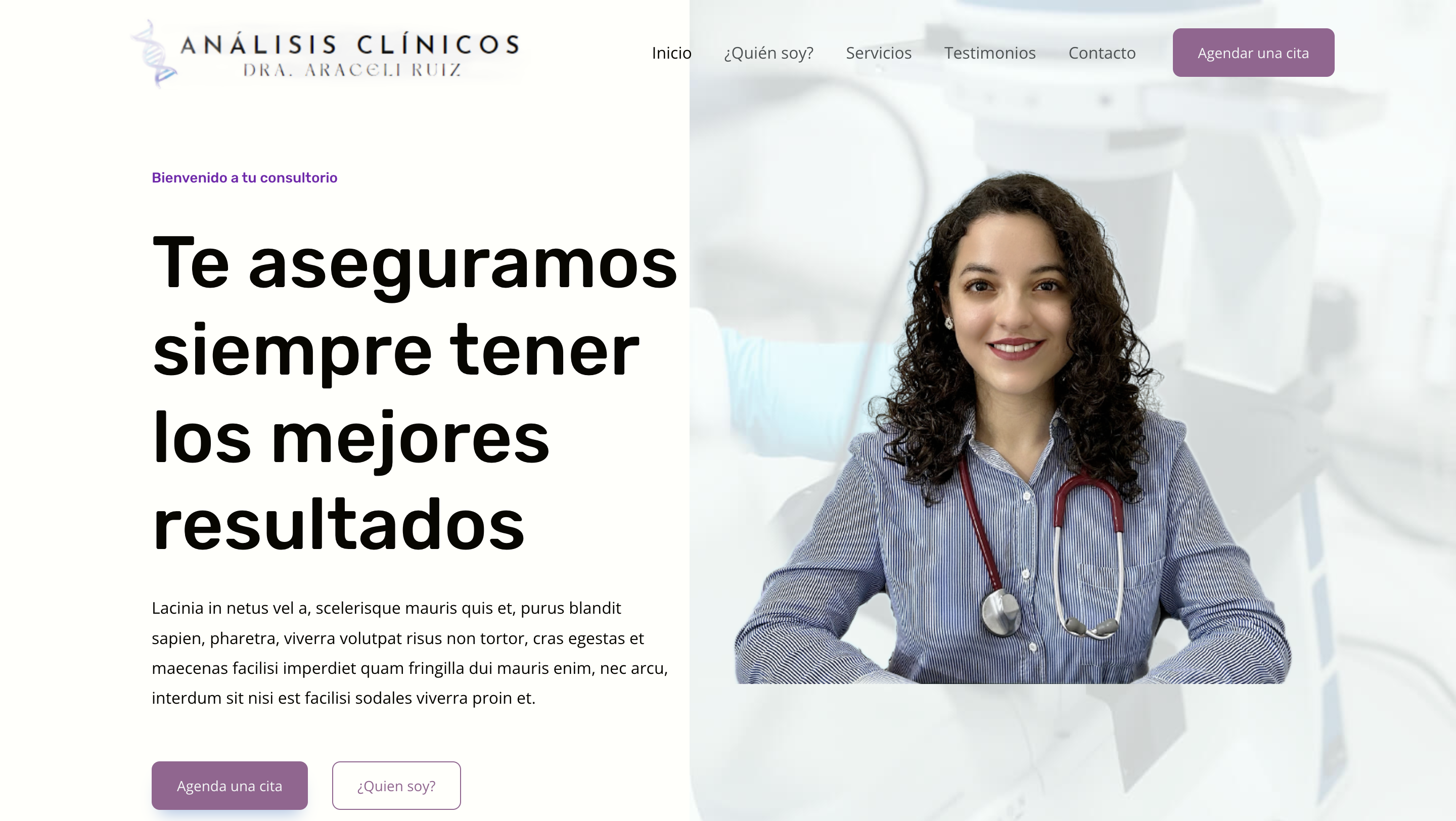 Sitio Web Dra. Araceli Ruiz